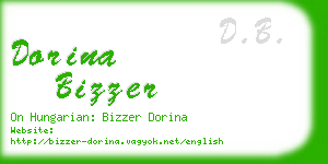 dorina bizzer business card